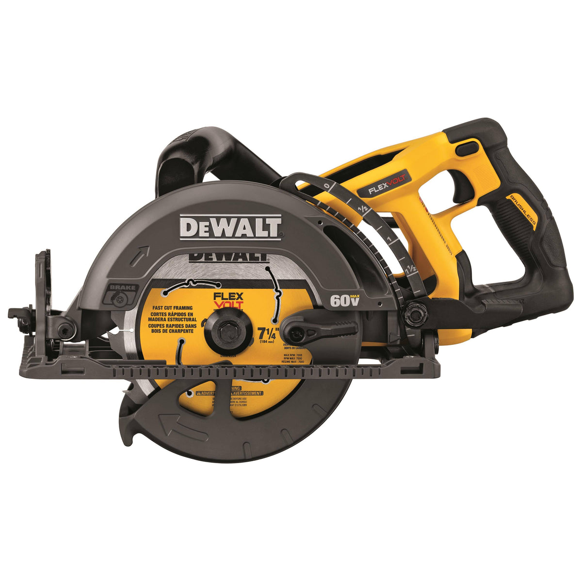 DeWalt DCS577B FLEXVOLT 60V Max 7-1/4" Worm Drive Style Saw (Tool Only)