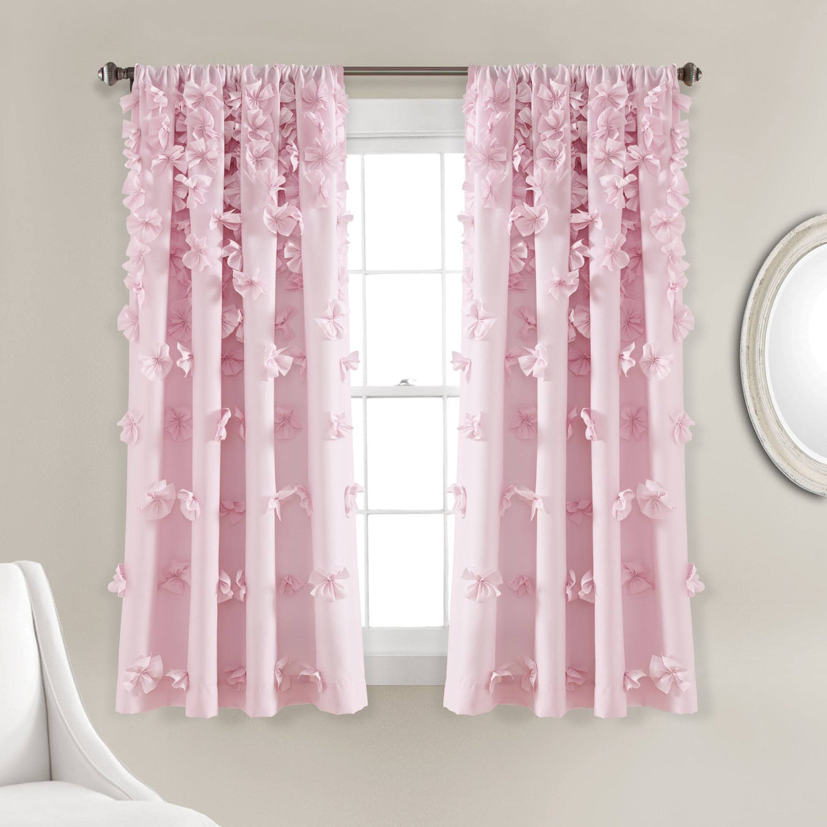 Lush Decor Riley Window Panel Lilac / 63" x 54"