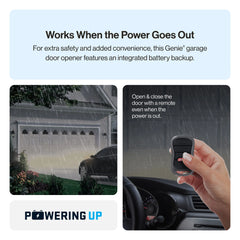 Genie Chain Drive 750 3/4 Hpc Garage Door Opener W/Battery Backup - Heavy Duty