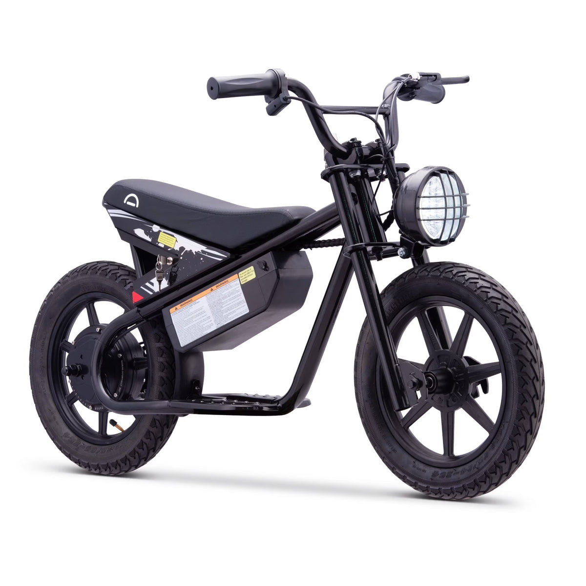 Droyd Weeler Electric Mini Bike - 24V 8ah Battery, 6 - 10 MPH, up to 8 Miles, LED Lights, Kids Ages 6+