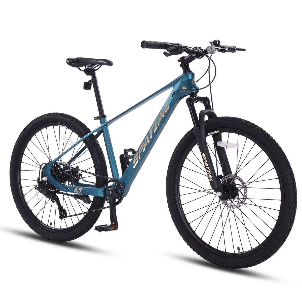 SPATIAL 24/26/27.5/29 in Mountain Bike, 8/21 Speed Lightweight Aluminum Magensium Frame Mountain Bicycle, Fits Men Women Teenagers Adult Disc Brake MTB Bicycle