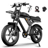 Movcan V30 Electric Bike for Adult, 1000W 20" Fat Tire 48V 15.6AH Removable Battery, 28MPH 7 - Speed Disc Brake Off - Road Mountain Ebike UL2849