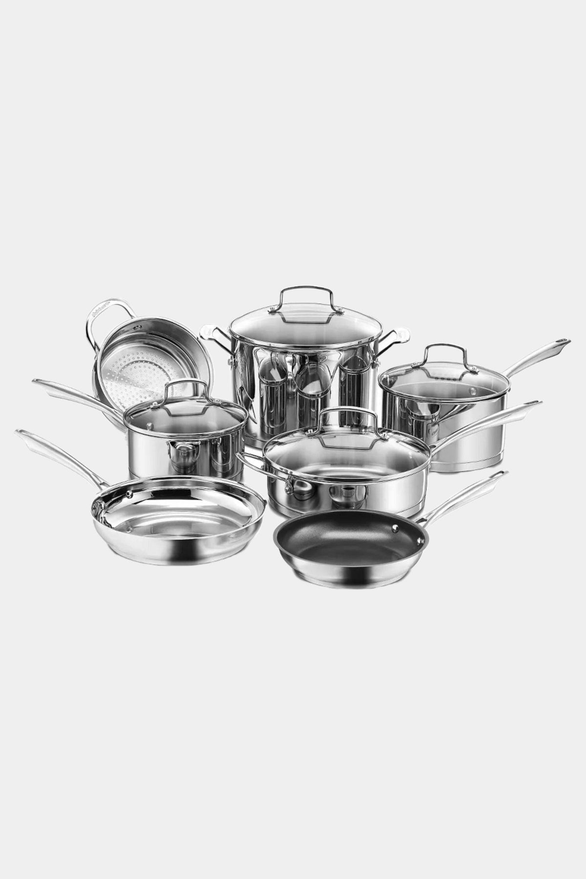 Cuisinart 11-Piece Professional Cookware Set, Stainless Steel