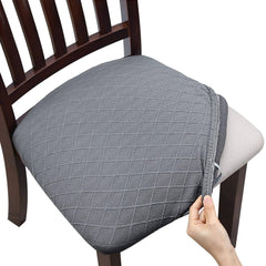 Fuloon 2 Pack Stretch Jacquard Chair Seat Covers Removable Washable A