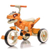 Xuanlur Kids Ride on Dinosaur Tricycle, Toddlers Kid Trike with Wide Flash Wheels, Anti - Slip Pedals, Rear Basket, Music & LED Lights, Toddler Bike