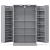 Spaco 17-Tier Kitchen Small Pantry Cabinet with 2 Doors and 6 Adjustable Shelves, Cabinet Pantry, Freestanding 5-Tier Shelving Pantries