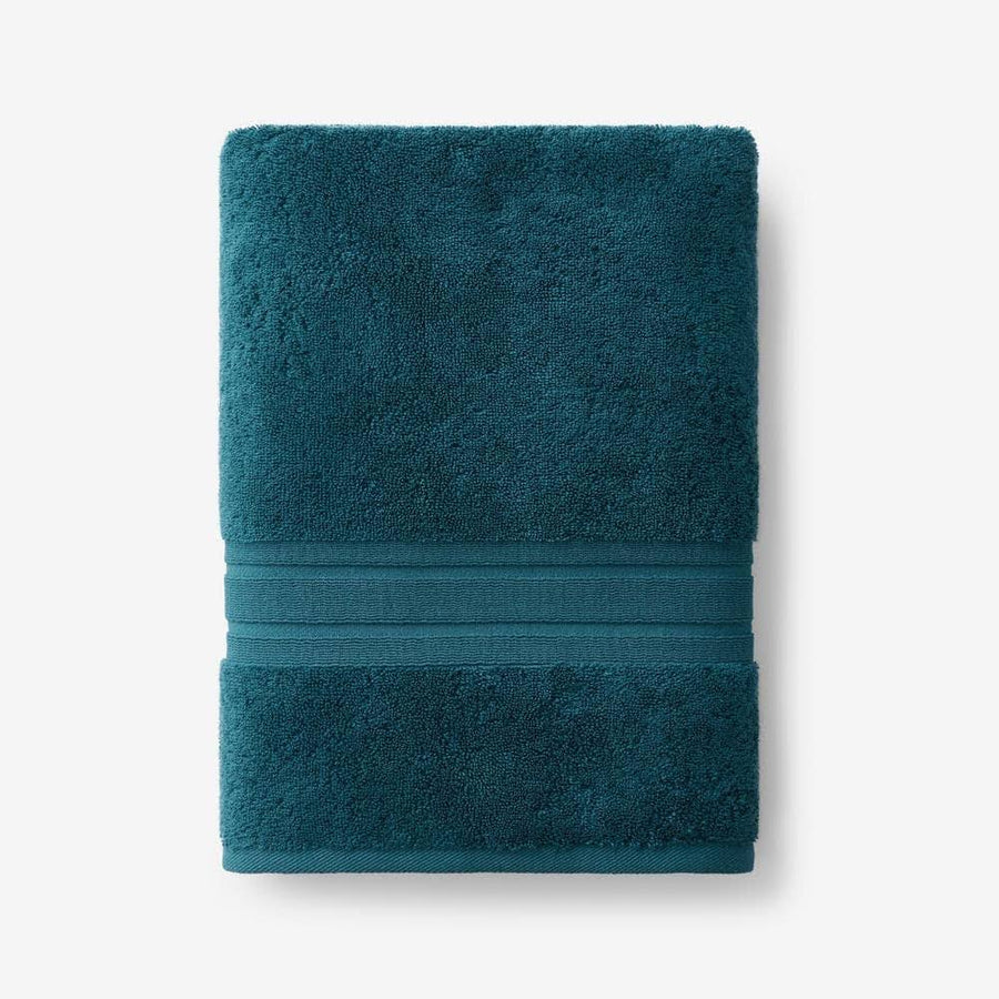 The Company Store Company Cotton Deep Teal Solid Turkish Cotton Bath Towel