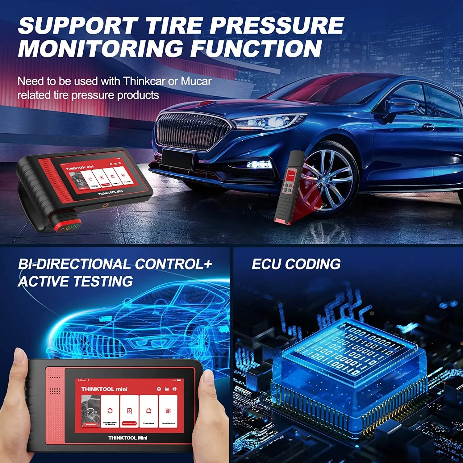 THINKCAR Car Diagnostic Scan Tool OE - Level All Systems Diagnostic 28+ Services Autoauth for FCA SGW
