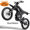 GT73 Electric Bike for Adults, 2000W UL 2849 Electric Dirtbike with 25" Motorcycle Tires, 48V36.4AH Dual Battery Ebike, Max 37 Mph & 85 Mile Long Range, Dual Hydraulic Brakes & Full Suspension