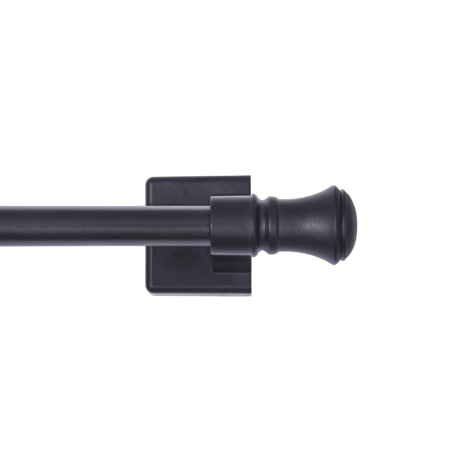 Mainstays Cameron 7/16 inch Adjustable Multi - Use Magnetic Appliance Rod, 16 - 28 inch, Black