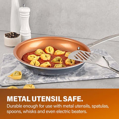 20-Piece Aluminum Ti - Ceramic Nonstick Cookware and Bakeware Set in Graphite