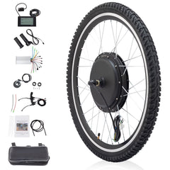 Ktaxon 48V 1000W Electric Bicycle Motor Kit, 26" Front Wheel E - Bike Conversion Kit W/ LCD Display (without Battery)
