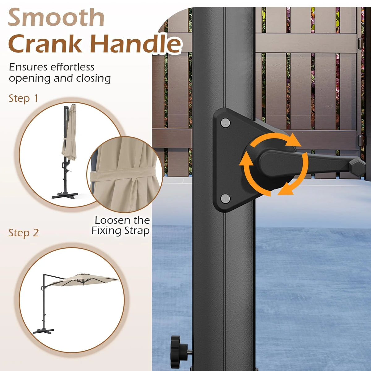 Tangkula 10ft Patio Umbrella with Aluminum Pole