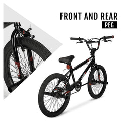 20" Hyper Bicycles Boy'S Spinner BMX Bike for Kids, Black, Age Group 8 to 13, Child, Tween