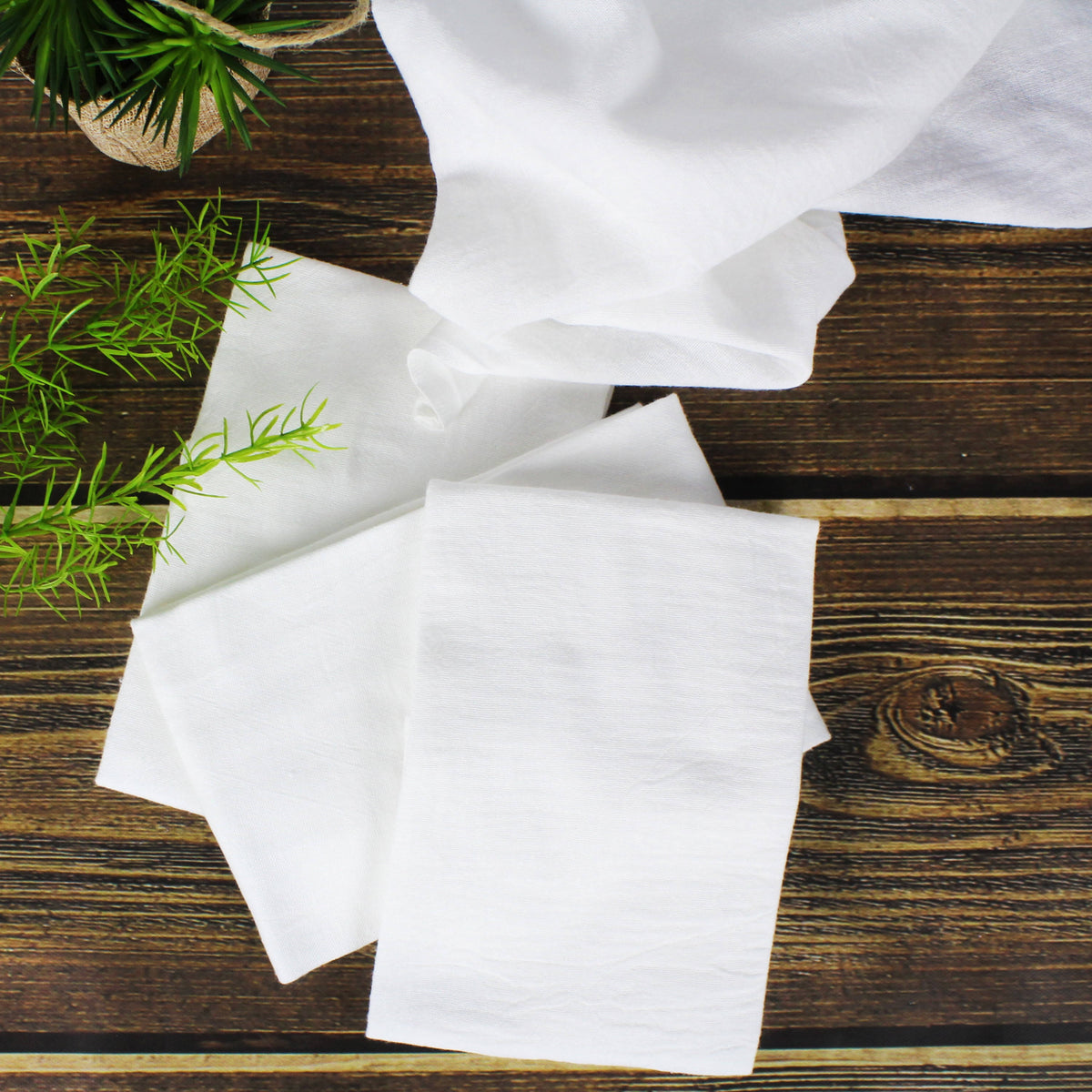 Mainstays White Flour Sack Kitchen Towel Set - 10 ct