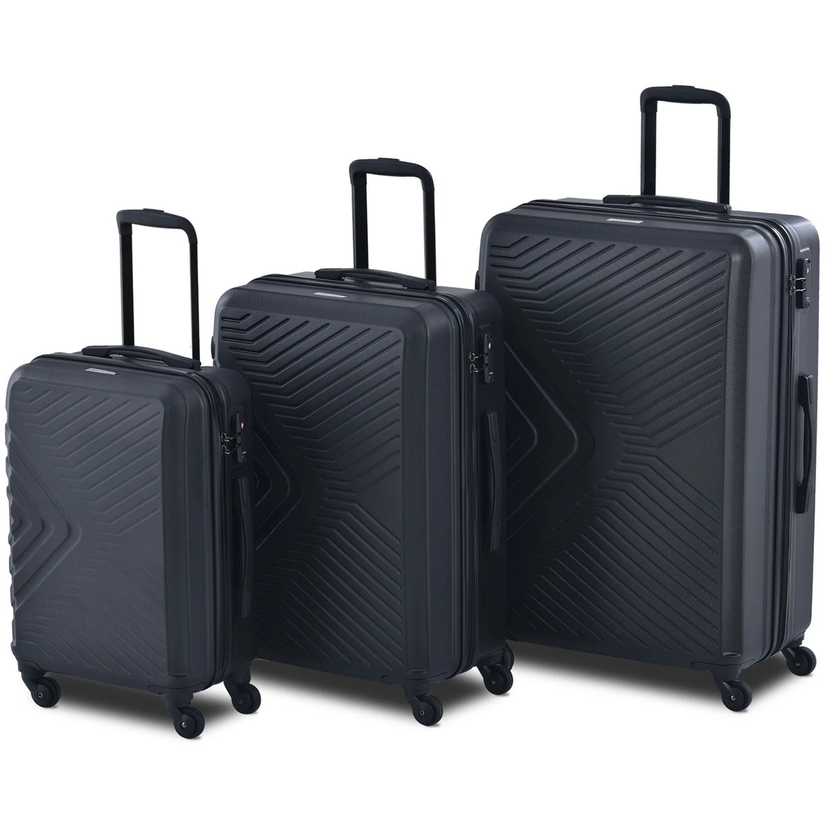 3 Piece Blue Luggage Travel Set, 20" 24" 28" Carry on Luggage with Spinner Wheels, Lightweight Hard Case Luggage Travel Suitcase Christmas Gifts for Business Trip Holiday Travel Cruise