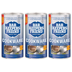 (3 Pack) Bar Keepers Friend Cookware and Sink Cleaner - 12 oz. Each