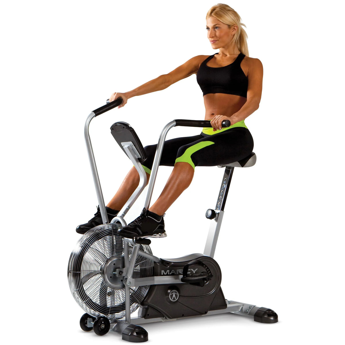 Marcy Air Cardio Fitness Training Equipment Fan Workout Bike with Exercise Arms AIR - 1