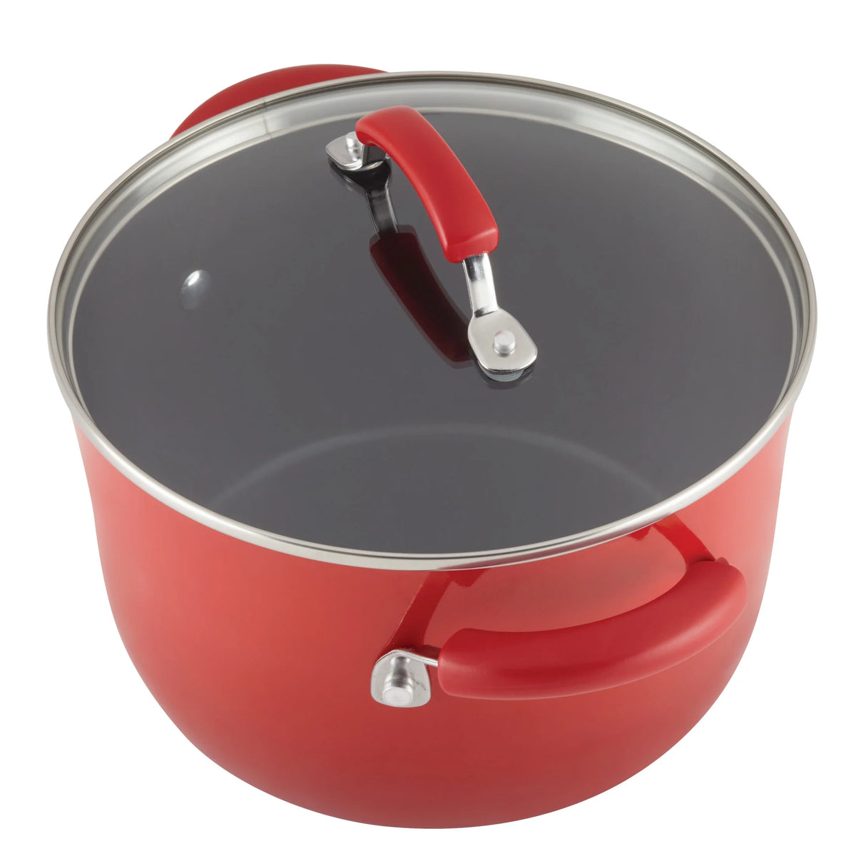 Rachael Ray 15 - Piece Nonstick Pots and Pans Set/Cookware Set, Marine Blue