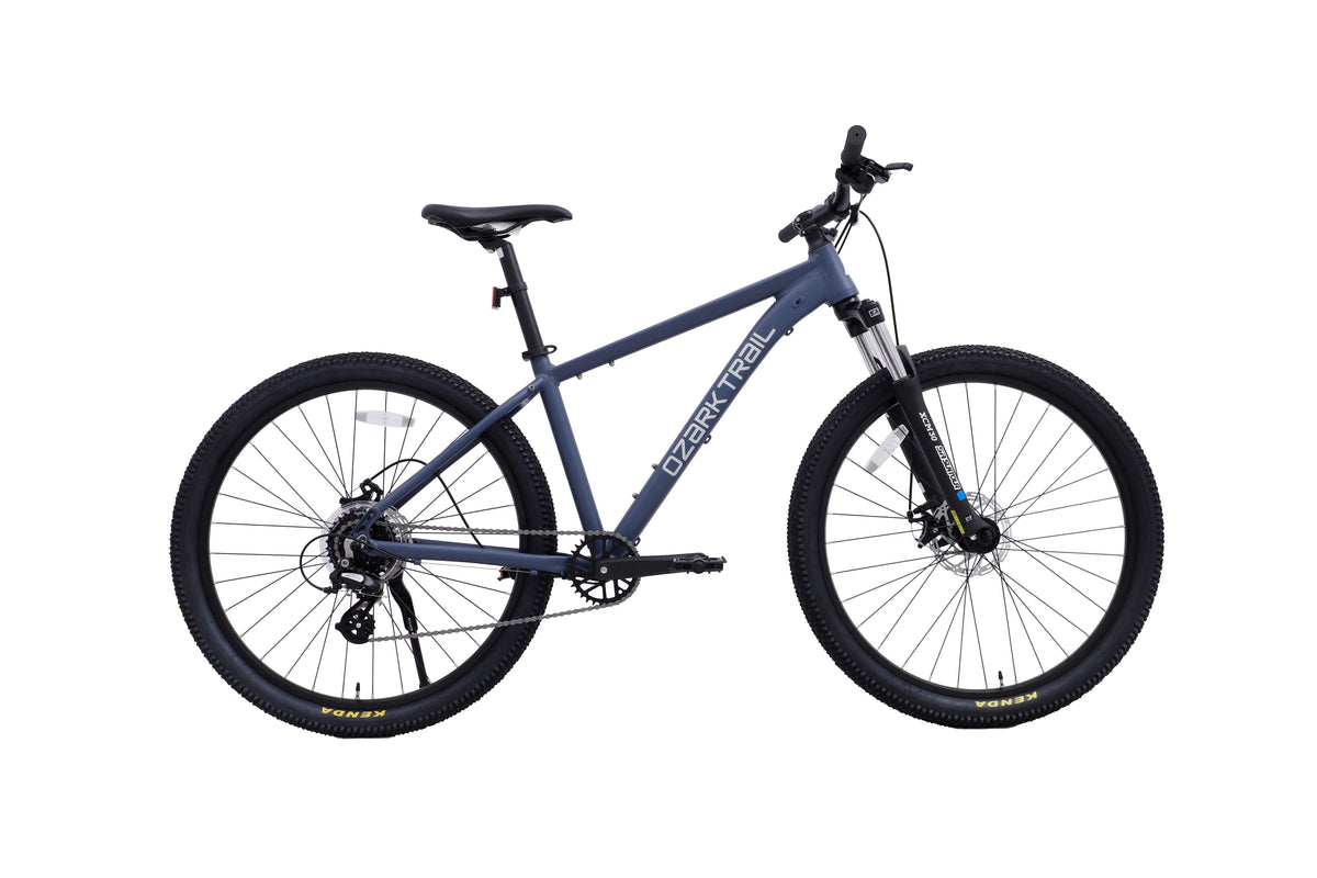 27.5" Ozark Trail M.2 Ridge Mountain Bike, Medium Frame, Fits Riders 5'3" - 5'8", Blue, Adult, Unisex