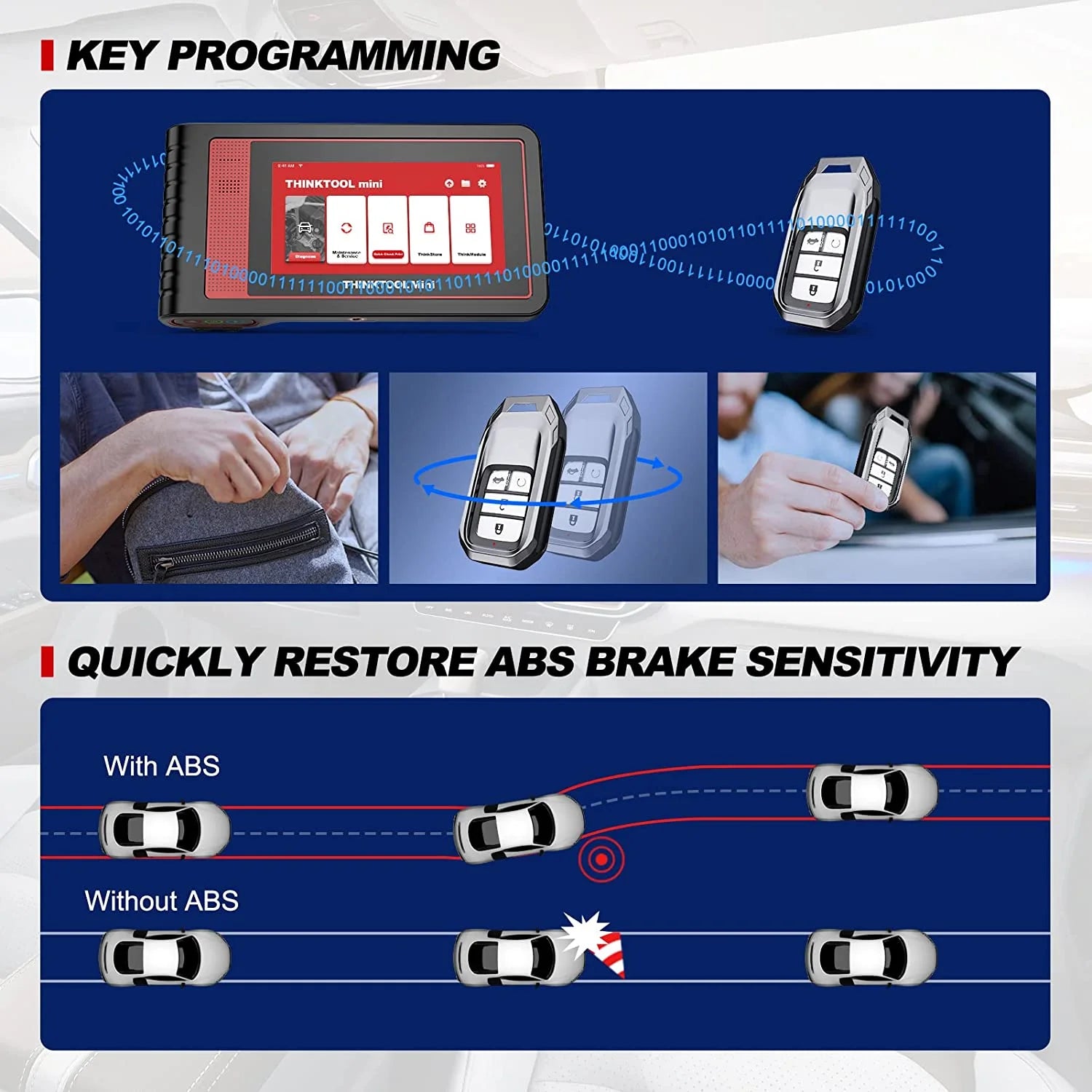 THINKCAR Car Diagnostic Scan Tool OE - Level All Systems Diagnostic 28+ Services Autoauth for FCA SGW