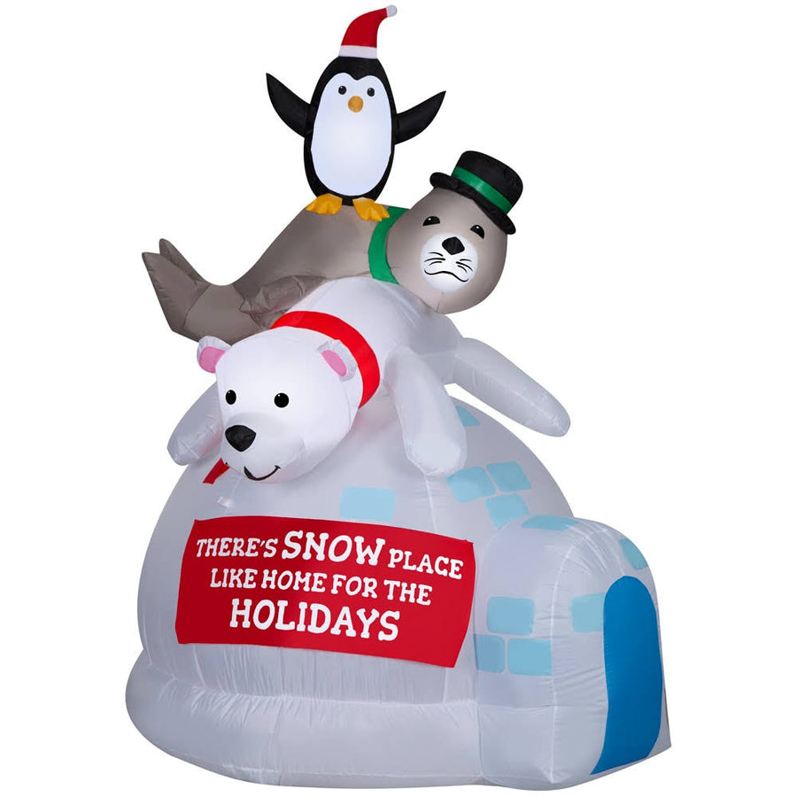 Holiday Living 6.5-ft Lighted Bear Christmas Inflatable | 881890